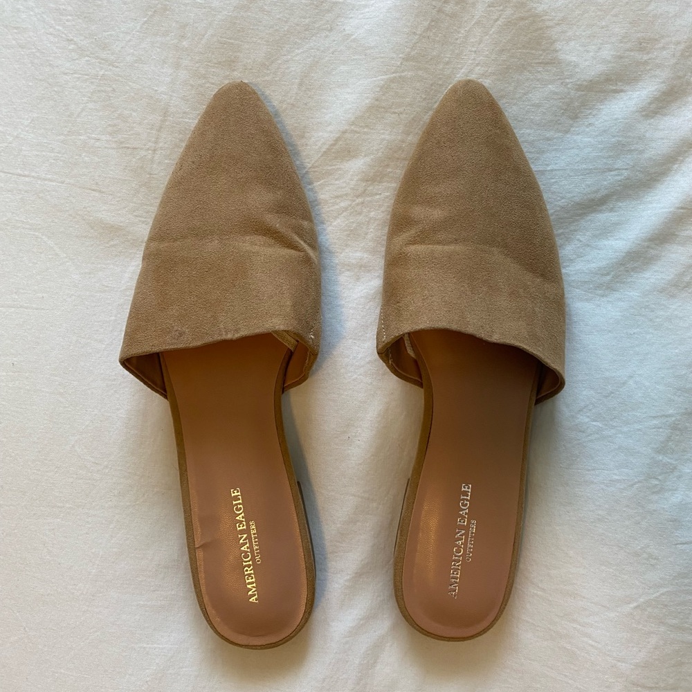 American Eagle Suede mules - Size 9